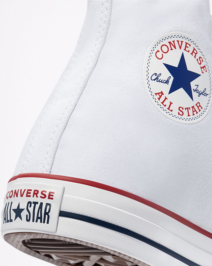 Dámské Boty Vysoké Converse Chuck Taylor All Star Classic Bílé | CZ JUON15